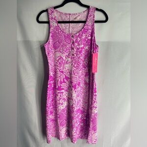Lilly Pulitzer Pink and White Sleeveless Dress size XS brand new W /tags